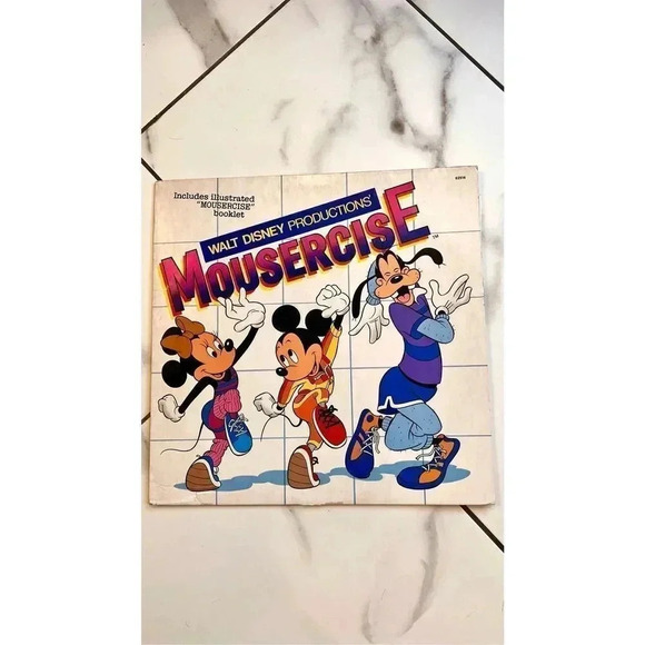 VTG 1982 Walt Disney Productions Mousercise LP Vinyl Record Album First Press - Picture 1 of 11